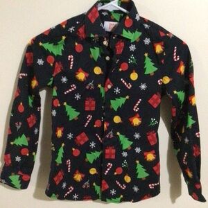OPPOSUITS Boys Size 7/8 Holiday Shirt